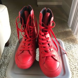 Converse Shoes Leather High Top.